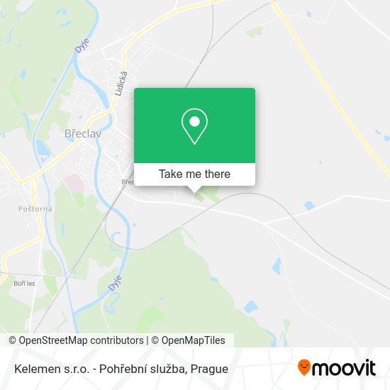 Kelemen s.r.o. - Pohřební služba map