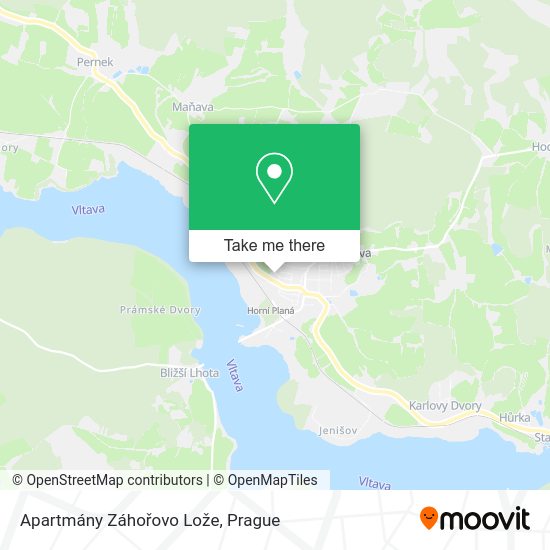Apartmány Záhořovo Lože map