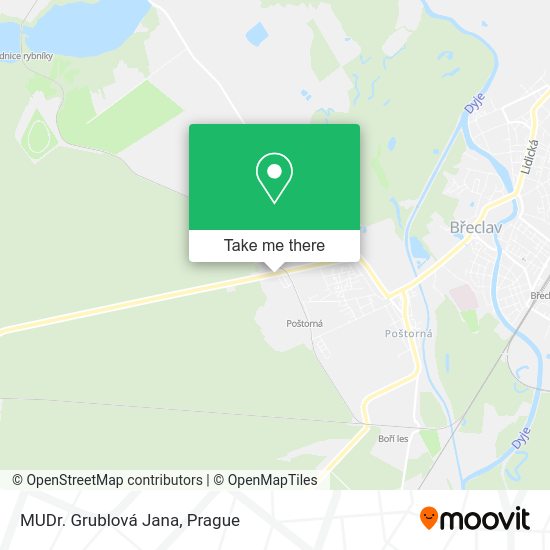 Карта MUDr. Grublová Jana