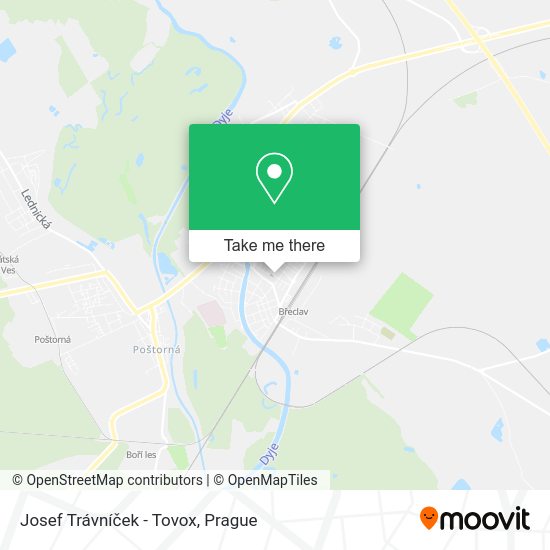 Josef Trávníček - Tovox map