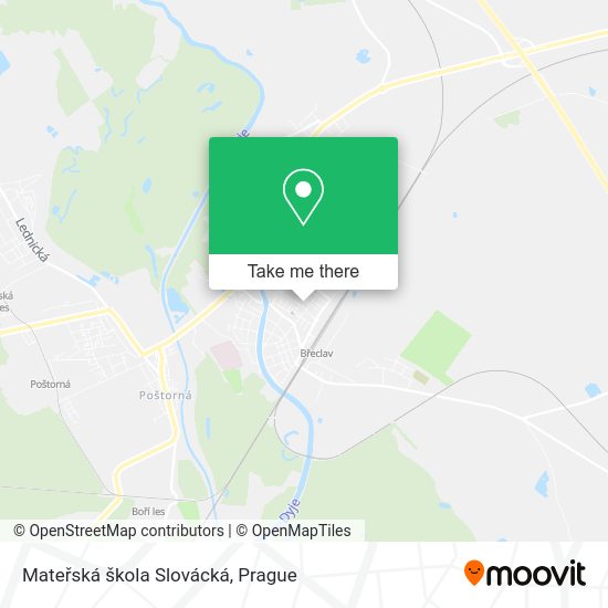 Mateřská škola Slovácká map