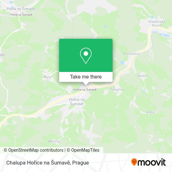 Chalupa Hořice na Šumavě map