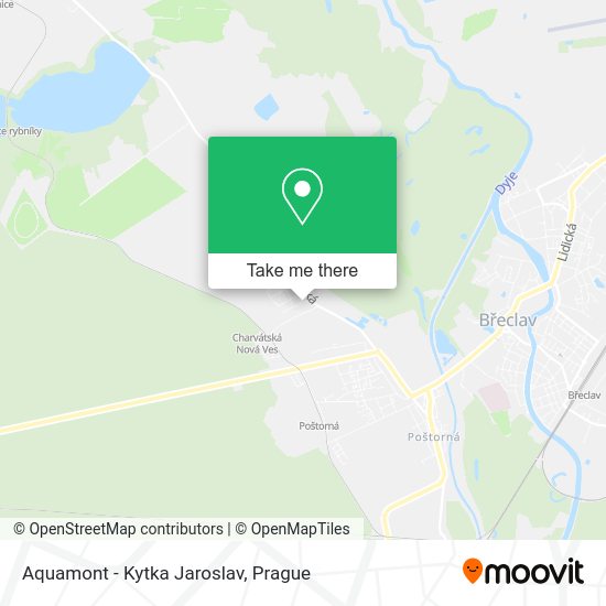 Aquamont - Kytka Jaroslav map