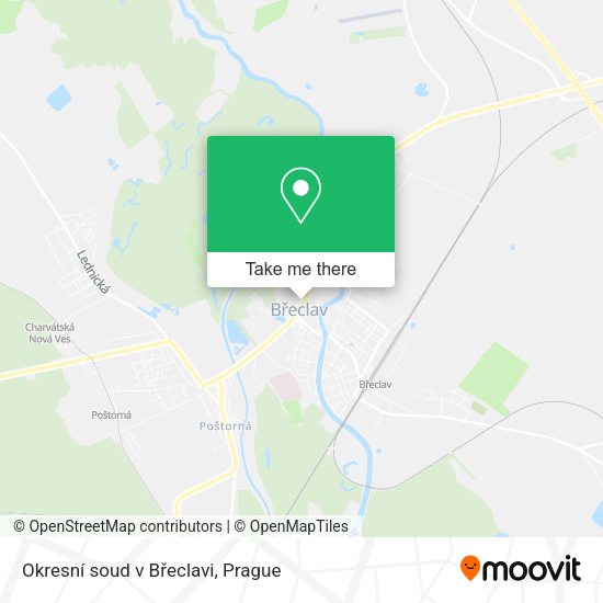 Okresní soud v Břeclavi map