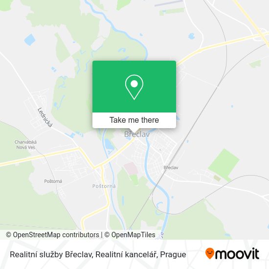 Realitní služby Břeclav, Realitní kancelář map