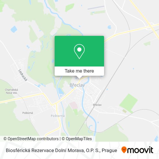 Biosférická Rezervace Dolní Morava, O.P. S. map