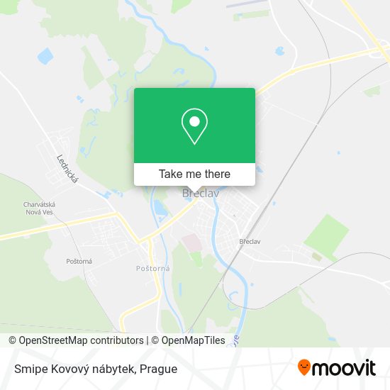 Карта Smipe Kovový nábytek