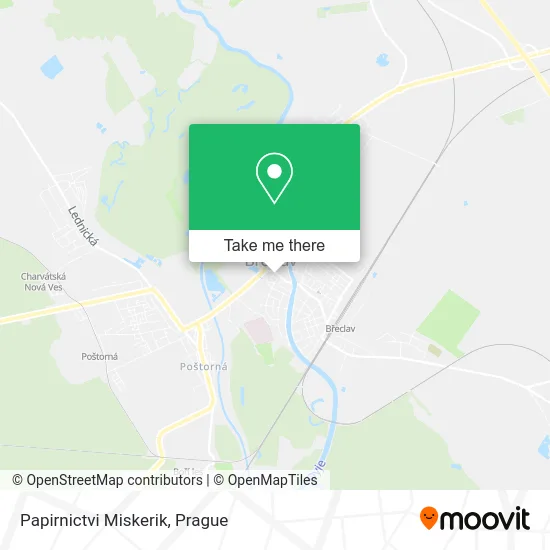 Карта Papirnictvi Miskerik