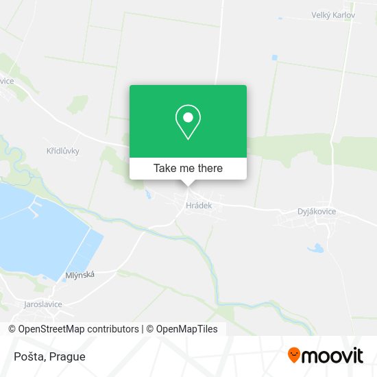 Карта Pošta