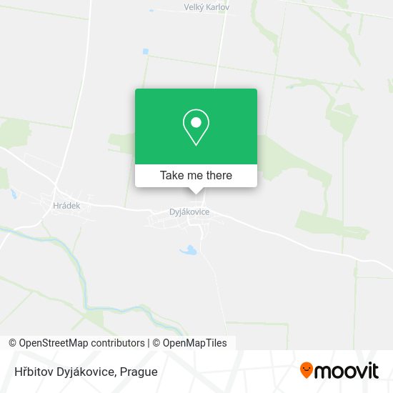 Hřbitov Dyjákovice map