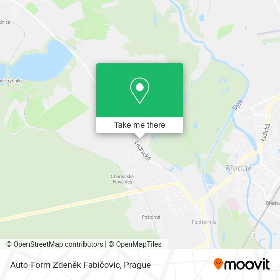 Auto-Form Zdeněk Fabičovic map