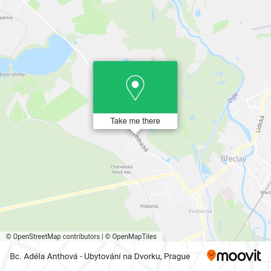 Bc. Adéla Anthová - Ubytování na Dvorku map