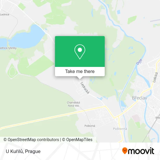 Карта U Kuřilů