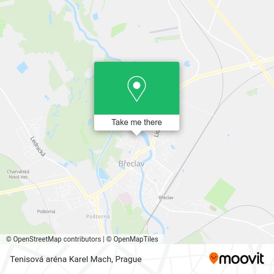 Карта Tenisová aréna Karel Mach