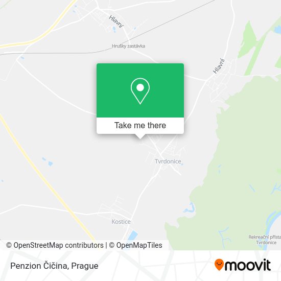 Penzion Čičina map