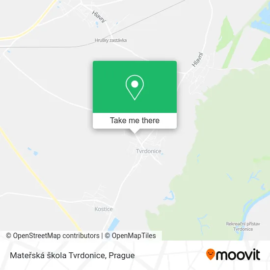 Карта Mateřská škola Tvrdonice
