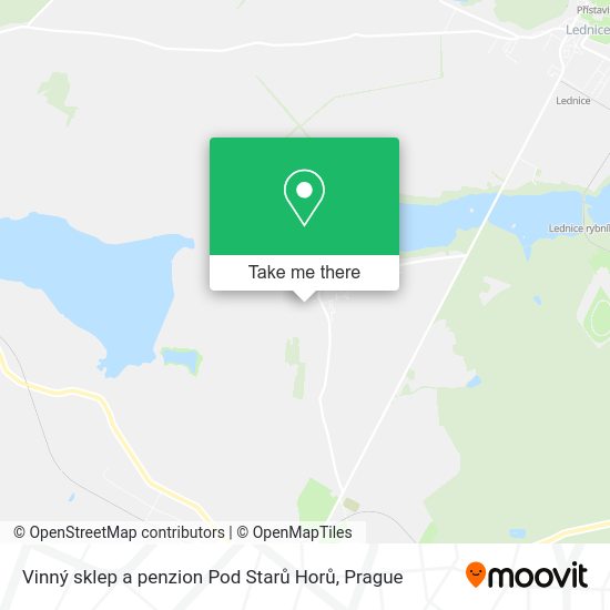 Vinný sklep a penzion Pod Starů Horů map