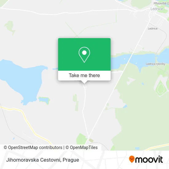 Карта Jihomoravska Cestovni