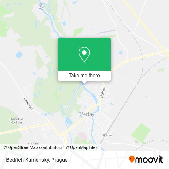 Bedřich Kamenský map