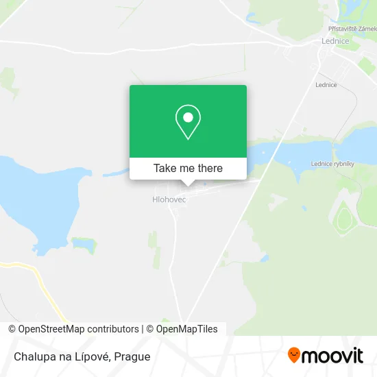 Карта Chalupa na Lípové
