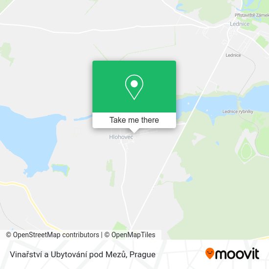 Vinařství a Ubytování pod Mezů map