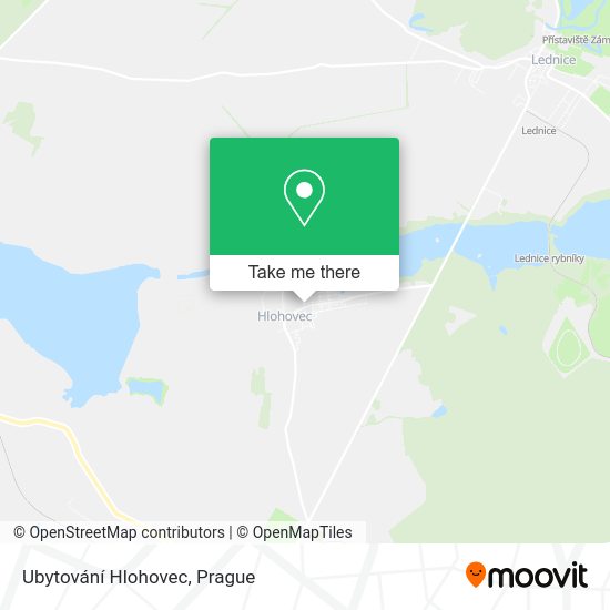 Ubytování Hlohovec map