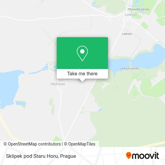Sklípek pod Staru Horu map