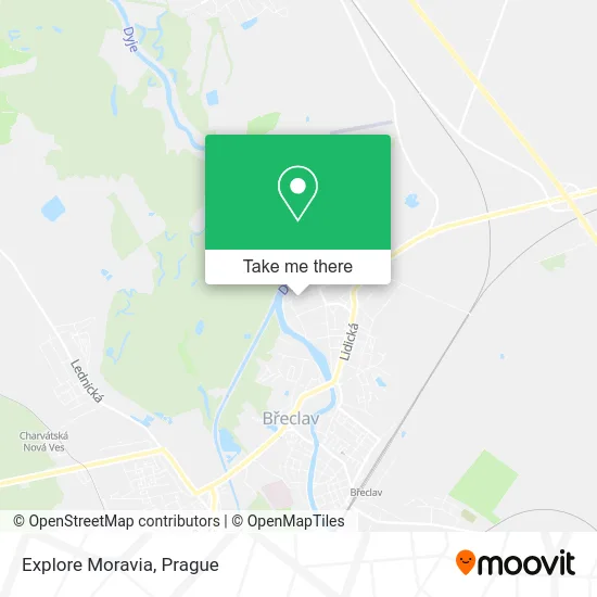 Карта Explore Moravia