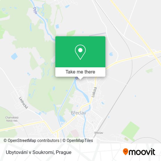 Ubytování v Soukromí map