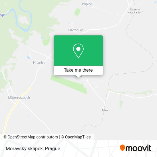 Moravský sklípek map