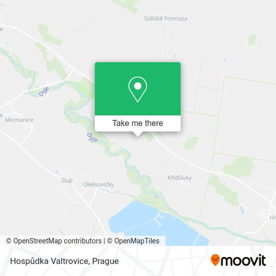 Hospůdka Valtrovice map