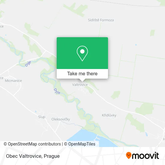 Карта Obec Valtrovice