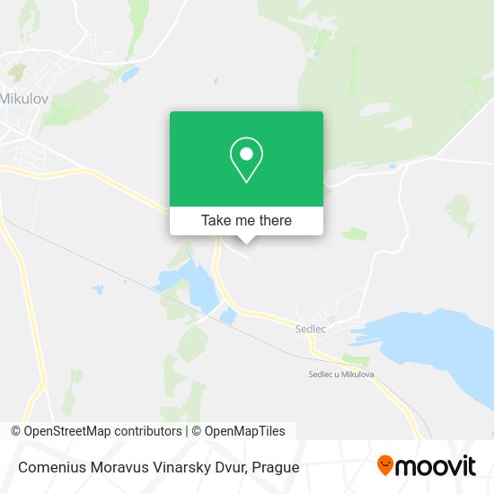 Comenius Moravus Vinarsky Dvur map