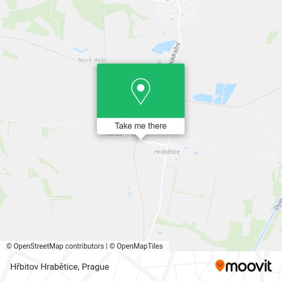 Hřbitov Hrabětice map