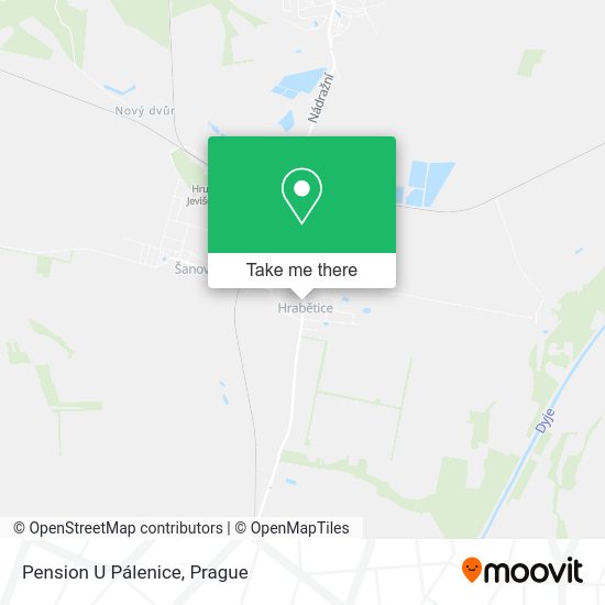Pension U Pálenice map
