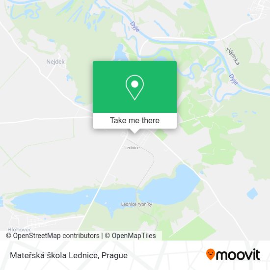 Mateřská škola Lednice map