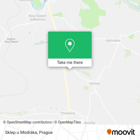 Карта Sklep u Modráka