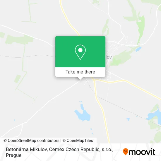 Карта Betonárna Mikulov, Cemex Czech Republic, s.r.o.