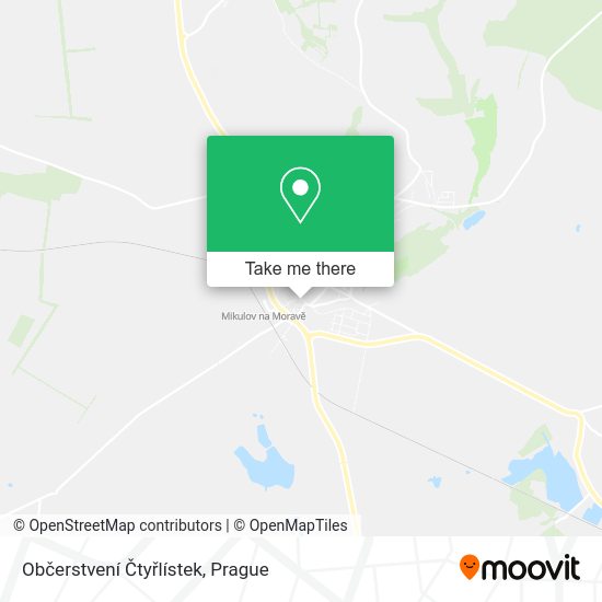 Občerstvení Čtyřlístek map