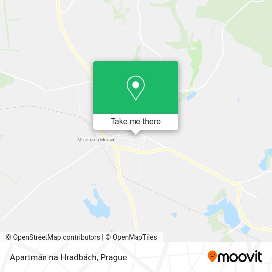 Apartmán na Hradbách map
