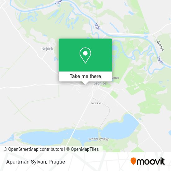 Apartmán Sylván map