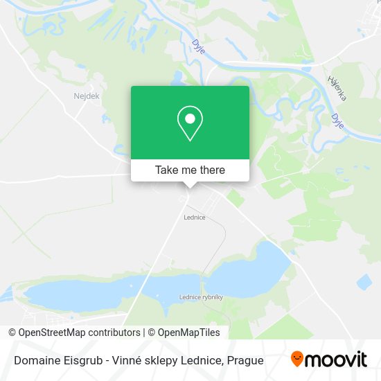 Карта Domaine Eisgrub - Vinné sklepy Lednice