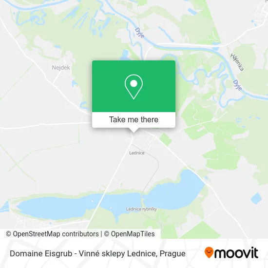 Карта Domaine Eisgrub - Vinné sklepy Lednice