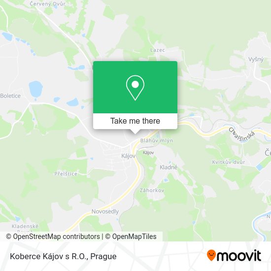 Koberce Kájov s R.O. map
