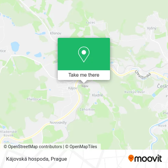 Карта Kájovská hospoda