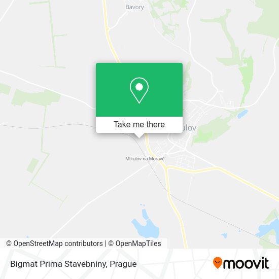Bigmat Prima Stavebniny map