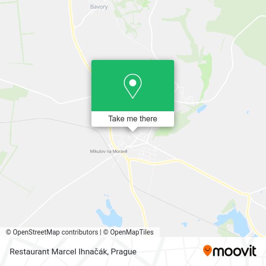 Restaurant Marcel Ihnačák map