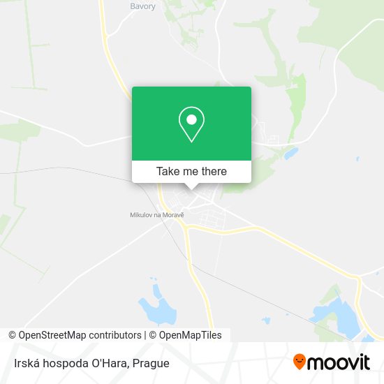 Irská hospoda O'Hara map