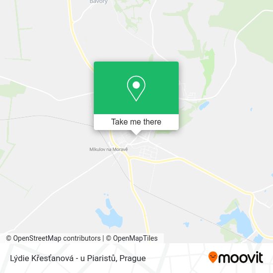 Lýdie Křesťanová - u Piaristů map