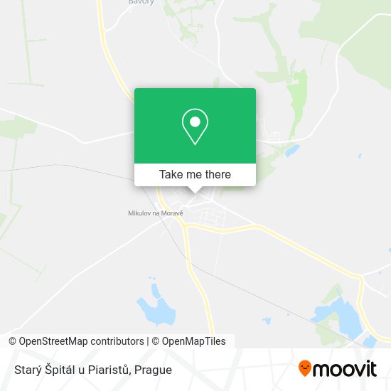Starý Špitál u Piaristů map